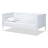 Baxton Studio Daniella Modern and Contemporary White Finished Wood Daybed